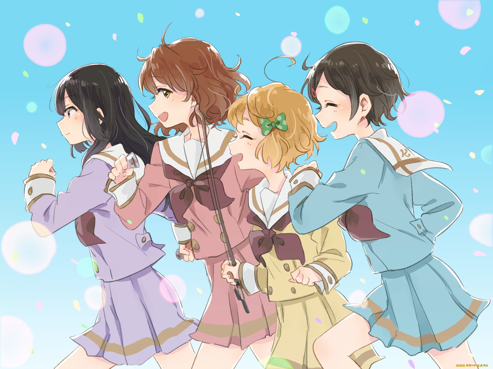 , hibike euphonium, katou, hazuki, kawashima, sapphire, kousaka, reina, oumae, kumiko